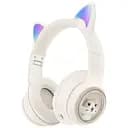 Бездротові навушники AKZ 01 Bluetooth навушники з котячими вушками білий