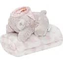 Плед Interbaby Flecce Plush Toy Bear Sleep Pink 110х80 см розовый (8100264)