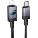Кабель Hoco X118 Generous PD27W charging data cable with display iP Черный