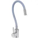 Змішувач кухонний Platinum KT 92 гнучкий одноважільний з нержавіючої сталі сірий (000034766)