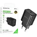 Зарядний пристрій Borofone BA84A Type-C ABS-пластик підтримка PD та QC чорний