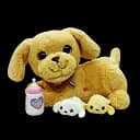 Іграшка інтерактивна мама-собака з цуценятами, 933-140E, 25 см, м’яка, вагітна собака (В асортименті)