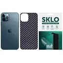 Защитная гидрогелевая пленка SKLO Back (тыл) Carbon для Apple iPhone 13 mini (5.4) Черный