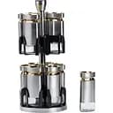 Набір баночок для спецій TS Kitchen HP1327 на підставці 12 баночок по 120 мл хром