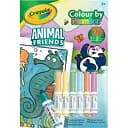 Книга-раскраска по номерам Crayola Животные-друзья с фломастерами (04-7321G)