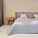 Покривало на ліжко Ideia Silhouette двостороннє міцна стібка тканини 240x260 (8-35591_м'ята)