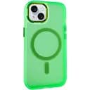 Чохол Epik TPU+PC Lily with MagSafe для Apple iPhone 14, 6.1 Neon Green