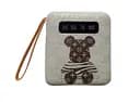УМБ Power Bank 5000mAh повербанк з екраном і ліхтариком 4 в 1 Bearbrick White (17531)