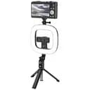 Трипод монопод Hoco LV03 Plus Showfull fill light live broadcast holder с кольцевой LED лампой (6931474757395)