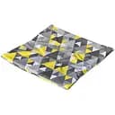 Водоотталкивающая подушка для стула с 3D принтом Графика 40х40 см серая 6 шт.