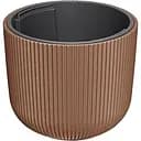  Кашпо для цветов Prosperplast Milly круглый 240 мм каштаново-коричневый