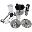 Блендер Zepline ZP-797 набор мини-комбайн миксер измельчитель 1500 Вт черный