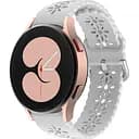 Ремешок для Xiaomi Haylou RS4 Plus (LS11) - белый ширина крепления 20мм силикон Watchbands Flower (W14-1WB52519120)