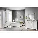 Комплект модульний в спальню ВМК (БРВ) Кентукі N77803 Білий альпійський (BRW-1754)