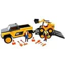 Игровой мини-набор Funrise Строительная площадка Пикап с погрузчиком с фигуркой и аксессуарами (83457)
