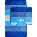 Набір килимків для ванної Vezzer Color line 60x100 та 60x50 см синій (VZC05246)