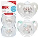 Пустышка силиконовая Nuk Lioin King, ортодонтическая, 6-18 мес, 2 шт. (3952439)