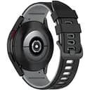 Ремешок для Samsung Galaxy Watch FE - черно-серый ширина крепления 20мм силикон Watchbands Ricco (FEWB28105464)