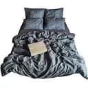 Комплект постельного белья Lelit Евро 200х215 см страйп сатин SS-3006/2 серый (2000000003603)