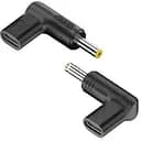 Переходник Type-C to DC Adapter YX-06 PD19 5V 5.5 x 2.5 мм Acer Compe HP Черный