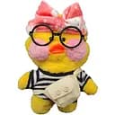 Мягкая плюшевая игрушка уточка Лалафанфан / Lalafanfan Bambi LALA0001 30 см LALA0001-3