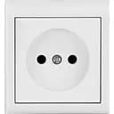 Розетка Ovivo Electric Nivo, одинарна, накладна, біла 