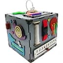 Развивающая игрушка Temple Group Бизикуб 23х23х23 см серый (TG200165)