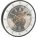 Настінний годинник J-line в дерев'яному корпусі з картою світу і механізмом, що рухається 80 см (48902)