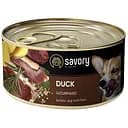 Влажный корм для взрослых собак всех пород Savory Dog Gourmand с уткой 200 г