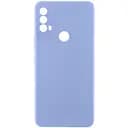 Чохол TPU Getman Liquid Silk Full Camera для Motorola Moto E40 Бузковий / Light purple