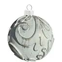 Набір ялинкових іграшок Dashuri Вінтаж 2 штуки по 8 см із золотою поталлю, тіфані 80130405