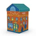 Рождественский бокс в виде дома Равлосити с игрушкой и стикером Bob Snail оранжевый 384 г