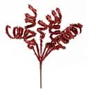 Гілка декоративна Yes! Fun Спіралі, 21 см, червона, гліттер