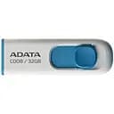 Флеш накопичувач A-Data C008 32 ГБ USB 2.0 білий з блакитним