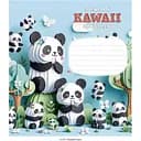 Зошит учнівський Kawaii Школярик 012-3398C-4 в косу лінію 12 аркушів