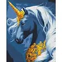 Алмазна мозаїка Ideyka Чарівний одноріг з АВ стразами AMO7766 40х50см