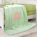 Плед дитячий Ярослав Фліс з аплікацією Капібара 85х100 см зелений (55282)