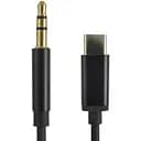 Перехідник Atlanta Type-C to Mini Jack 3.5мм кабелем 1м