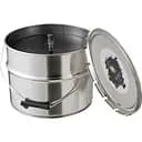 Свеча большая в железном ведре уличная J-line черного цвета с цитрусовым ароматом время горения 135 часов Бельгия (21756)