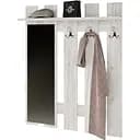 Настенная вешалка с зеркалом Эверест Либерти 90x16x110 см дуб крафт белый (EVR-2630)