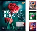 Зошити учнівські 96 аркушів лінія. YES Romance blooms 5 шт. в упаковці