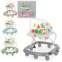 Ходунки, дуга с подвесками, колеса 8 шт., 2 стопора, музыка, свет, на батарейках