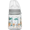 Бутылочка для кормления Nip с широкой горловиной, соска с широким горлышком 120 мл голубая (35065)