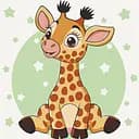 Картина по номерам ArtCraft Жирафенка 30x30 см (15540-AC)