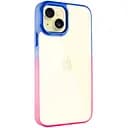Чохол Epik TPU+PC Fresh sip series для Apple iPhone 14, 6.1 Рожевий/Синій