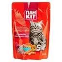 Влажный корм для кошек Пан Кот с сочной говядиной в соусе 100 г