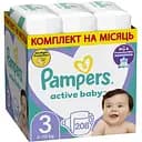Набір підгузки Pampers Active Baby Розмір 3 (6-10 кг) 208 шт.