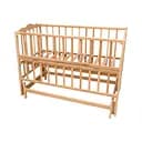 Кроватка детская Анастасия-2 с шарнирно-подшипниковым механизмом и откидной боковиной бук цвет натуральный