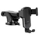 Автодержатель для телефона Hoco CA104 гравитационный ABS пластик и силикон с поворотом 360° Черный Серый