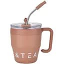 Термочашка Coffee &amp; Tea 480 мл з трубочкою і подвійним відкриванням, коричневий Yiwu HP-14-23BR